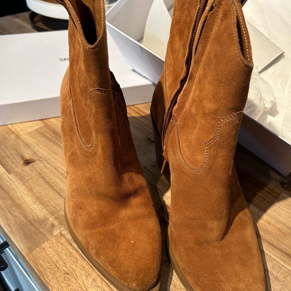 Saint + Sofia Dallas mid boots booties suede ankle Saint and Sofia - Picture 6 of 9